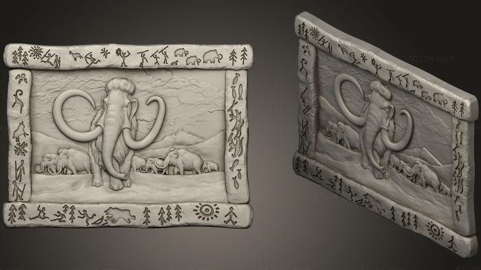 High reliefs and bas-reliefs of fantasy (Mammoth For Cnc, GRLFF_0035) 3D models for cnc